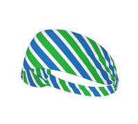 Unisex Sierra Leone flag Print Elastic exercise headband soft breathable sports head wrap for men or women