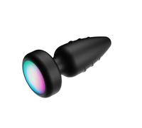 Unisex Silicone Vibrating Anal Plug with 10 Vibration Modes and Light-Up Base - Multi-Function Adult Toy for Solo Fun or Couple Play, Perfect for Exploring New Sensations