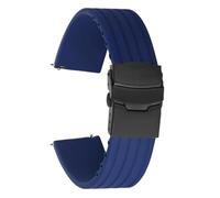 Unisex silicone watch straps with quick-release fastener and interchangeable rubber band,P-22mm