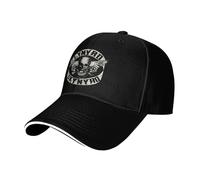 Unisex Skynyrd Rock Band Lynyrd Baseball Cap Casual Sandwich-Style Breathable Sun Hat Summer hat Adjustable Size dad hat for Running Workouts and Outdoor Activities