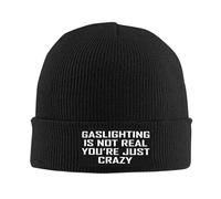 Unisex Sleep Cap Gaslighting is Not Real You're Just Crazy Winter Hats Lightweight Knit Winter Cap for Running Adults Outdoor