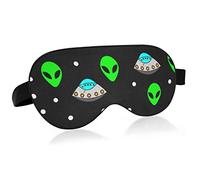 Unisex Sleep Eye Mask Alien UFO Green Night Sleeping Mask Comfortable Eye Sleep Shade Cover