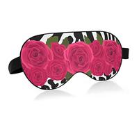 Unisex Sleep Eye Mask Animal Leopard Zebra Rose Pink Night Sleeping Mask Comfortable Eye Sleep Shade Cover
