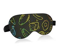 Unisex Sleep Eye Mask Bacon Eggs Rainbow Night Sleeping Mask Comfortable Eye Sleep Shade Cover