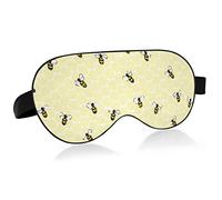 Unisex Sleep Eye Mask Bee Honeycomb Cute Night Sleeping Mask Comfortable Eye Sleep Shade Cover