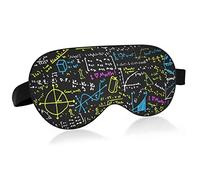 Unisex Sleep Eye Mask Black Math Physics Formula Night Sleeping Mask Comfortable Eye Sleep Shade Cover