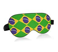 Unisex Sleep Eye Mask Brazil Flag Proud Soccer Night Sleeping Mask Comfortable Eye Sleep Shade Cover