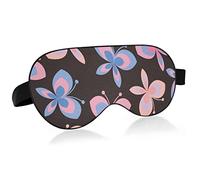Unisex Sleep Eye Mask Breast Cancer Butterfly Pink Night Sleeping Mask Comfortable Eye Sleep Shade Cover
