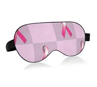 Unisex Sleep Eye Mask Breast Cancer Pink Ribbon Night Sleeping Mask Comfortable Eye Sleep Shade Cover