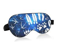 Unisex Sleep Eye Mask Claw Galaxy Footprint Night Sleeping Mask Comfortable Eye Sleep Shade Cover