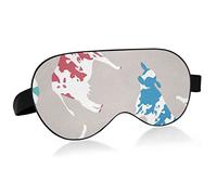 Unisex Sleep Eye Mask Colorful Dairy Cow Night Sleeping Mask Comfortable Eye Sleep Shade Cover