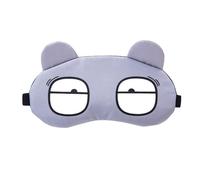 Unisex Sleep Eye Mask, Cute Design, Light-Blocking and Breathable, Relieves Eye Fatigue, Suitable for Travel(Bizarre Gray)