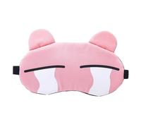 Unisex Sleep Eye Mask, Cute Design, Light-Blocking and Breathable, Relieves Eye Fatigue, Suitable for Travel(Tears Pink)