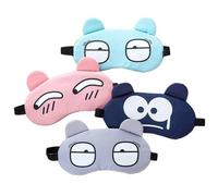 Unisex Sleep Eye Mask, Cute Design, Light-Blocking and Breathable, Relieves Eye Fatigue, Suitable for Travel(Cunning Blue)