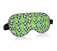 Unisex Sleep Eye Mask Cute Panda Green Night Sleeping Mask Comfortable Eye Sleep Shade Cover