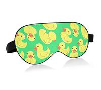 Unisex Sleep Eye Mask Cute Rubber Duck Swimming Night Sleeping Mask Comfortable Eye Sleep Shade Cover