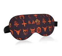 Unisex Sleep Eye Mask Evil icon Baphomet fire Night Sleeping Mask Comfortable Eye Sleep Shade Cover