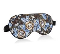Unisex Sleep Eye Mask Floral Blue Rose Vintage Flower Night Sleeping Mask Comfortable Eye Sleep Shade Cover