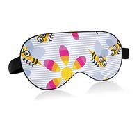 Unisex Sleep Eye Mask Funny bee Sunflower Cute Night Sleeping Mask Comfortable Eye Sleep Shade Cover