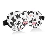 Unisex Sleep Eye Mask Funny Cow Pattern Night Sleeping Mask Comfortable Eye Sleep Shade Cover