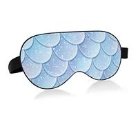 Unisex Sleep Eye Mask Glitter Fish Scales Mermaid Tail Night Sleeping Mask Comfortable Eye Sleep Shade Cover