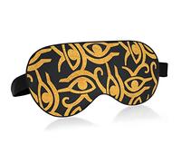 Unisex Sleep Eye Mask Golden Horus Eye Egyptian Night Sleeping Mask Comfortable Eye Sleep Shade Cover