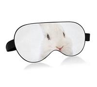 Unisex Sleep Eye Mask Grey Bunny Rabbits Night Sleeping Mask Comfortable Eye Sleep Shade Cover