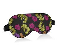 Unisex Sleep Eye Mask Halloween Skull Witch Pumpkin Night Sleeping Mask Comfortable Eye Sleep Shade Cover