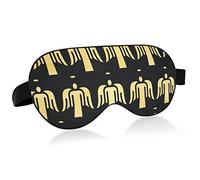 Unisex Sleep Eye Mask Holy Golden Angel with Wings Jesus Night Sleeping Mask Comfortable Eye Sleep Shade Cover