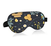 Unisex Sleep Eye Mask Honeycomb Honey bee Night Sleeping Mask Comfortable Eye Sleep Shade Cover