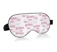 Unisex Sleep Eye Mask I'm Retired Retirement Partie Night Sleeping Mask Comfortable Eye Sleep Shade Cover