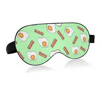 Unisex Sleep Eye Mask Kawaii Green Eggs Bacon Night Sleeping Mask Comfortable Eye Sleep Shade Cover