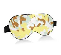 Unisex Sleep Eye Mask Light Yellow Camouflage Desert Night Sleeping Mask Comfortable Eye Sleep Shade Cover