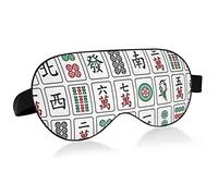 Unisex Sleep Eye Mask Mahjong China Culture Hipster Night Sleeping Mask Comfortable Eye Sleep Shade Cover