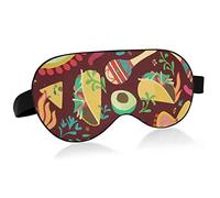 Unisex Sleep Eye Mask Mexico Spicy Taco Night Sleeping Mask Comfortable Eye Sleep Shade Cover