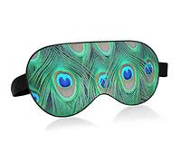 Unisex Sleep Eye Mask Peacock Feather Beauty Night Sleeping Mask Comfortable Eye Sleep Shade Cover