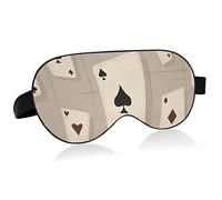 Unisex Sleep Eye Mask Poker Card Gery Night Sleeping Mask Comfortable Eye Sleep Shade Cover