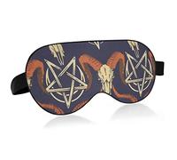 Unisex Sleep Eye Mask Satan Baphomet Sheep Head Demon Night Sleeping Mask Comfortable Eye Sleep Shade Cover