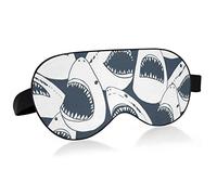 Unisex Sleep Eye Mask Shark Open Mouth Funny Night Sleeping Mask Comfortable Eye Sleep Shade Cover