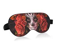 Unisex Sleep Eye Mask Sugar Skull Roses Halloween Night Sleeping Mask Comfortable Eye Sleep Shade Cover