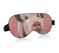 Unisex Sleep Eye Mask Sweet Little Piggy chomping Night Sleeping Mask Comfortable Eye Sleep Shade Cover