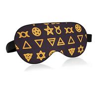 Unisex Sleep Eye Mask The Wiccan Traditions Symbols Golden Night Sleeping Mask Comfortable Eye Sleep Shade Cover