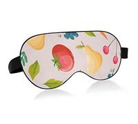 Unisex Sleep Eye Mask Vegetarianism Fruit Watercolor Night Sleeping Mask Comfortable Eye Sleep Shade Cover