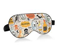 Unisex Sleep Eye Mask Vintage PotionsHalloween Night Sleeping Mask Comfortable Eye Sleep Shade Cover