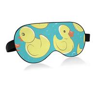 Unisex Sleep Eye Mask Yellow Rubber Duck Blue Foam Night Sleeping Mask Comfortable Eye Sleep Shade Cover