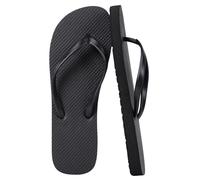 Unisex Slim Flip Flops,Women Ultra Lightweight Basic Thongs Rubber Soft Slide Slip-on Shoes Shower Slippers Flat Sandals (Black, Adult, Women, 6, Numeric Range, UK Footwear Size System, 7, Medium)