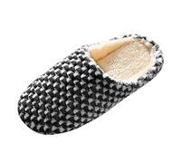 Unisex Slippers Casual Clog House Shoes Couple Matching Slippers Japanese Round Dot Sliders Lightweight Silent Sliders Slip On Indoor Shoes Comfort Winter Slides Fleeced Lined Home Slides