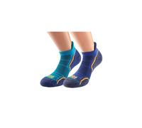 1000 Mile Run 2 Pack Socklet Blue Mens Running Support Sports Training Jogging