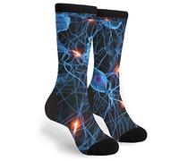 Unisex Socks Running 3d Brain Cell Neuron Neurology Printing Deluxe Personality Short 40CM Sock