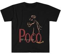 Unisex Soft Cotton Men T Shirt Band Poco. All Fired Up Black